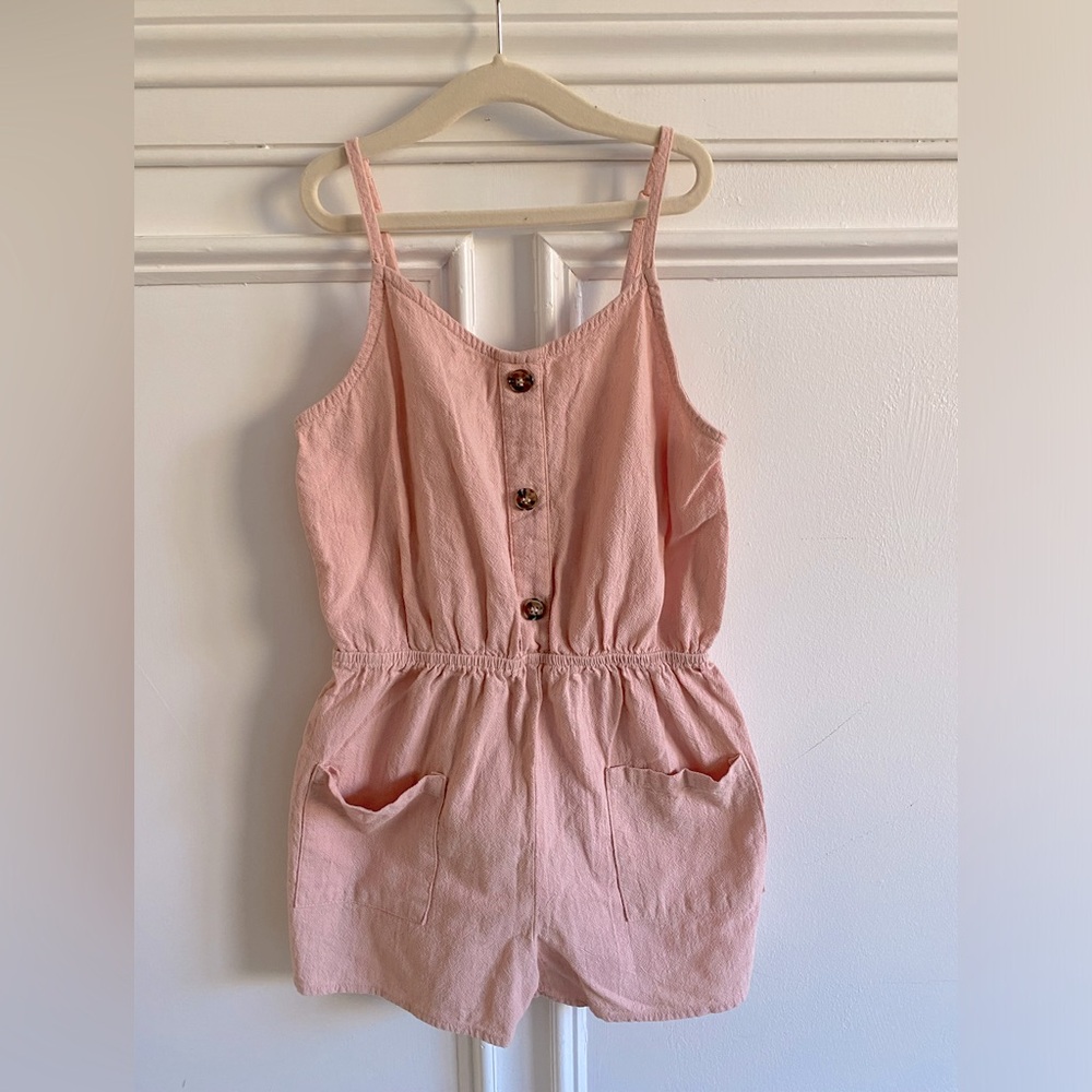 Girls Pink Size 9 Button-down Jumper